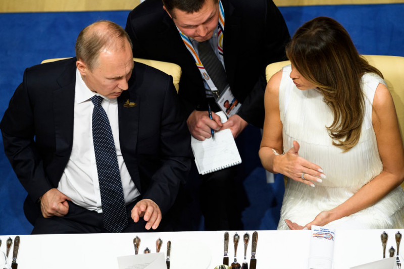Vladimir Putin și Melania Trump