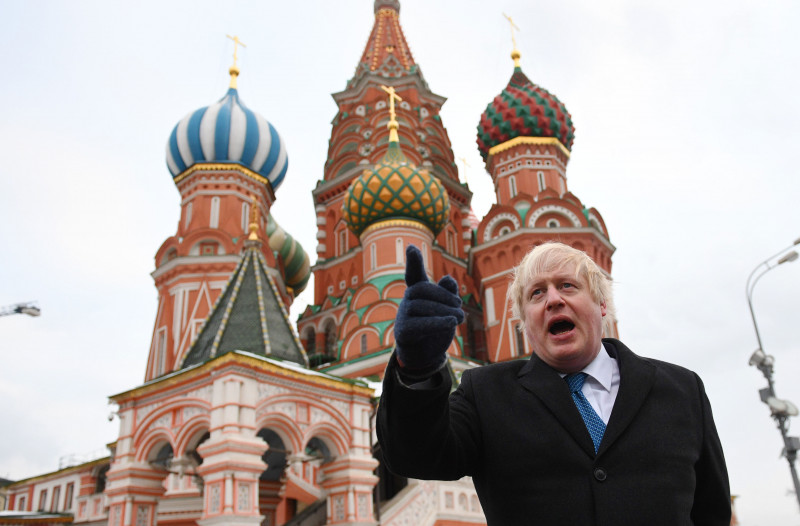 Foreign Secretary Boris Johnson Meets Russian Counterpart Sergei Lavrov In Moscow