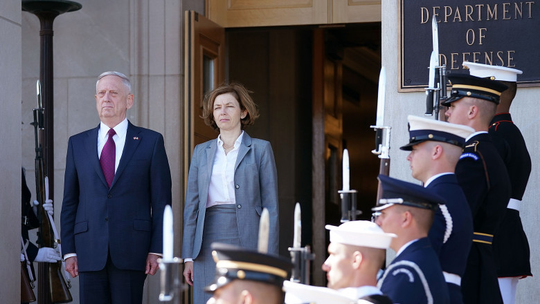 Defense Secretary Mattis Hosts French Minister Of The Armed Forces At Pentagon