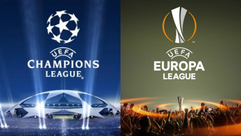colaj logo champions league europa league