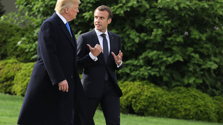 President And Mrs. Trump Welcome French President Macron To White House