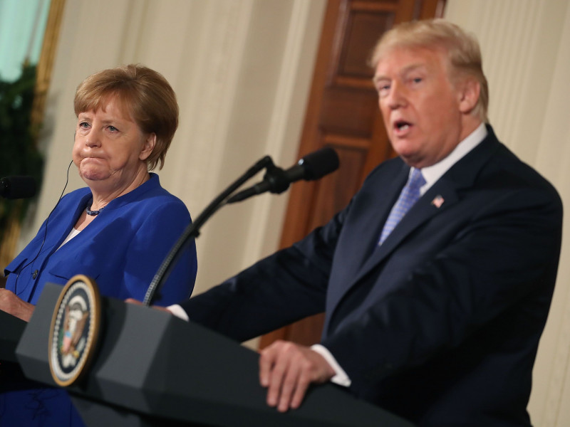 Donald Trump și Angela Merkel
