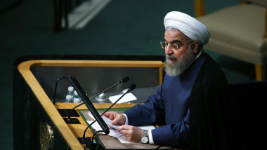 Hassan Rouhani la tribuna