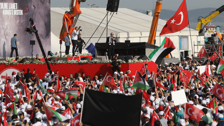 Major Rally Held In Istanbul To Protest Killing Of Palestinians In Gaza