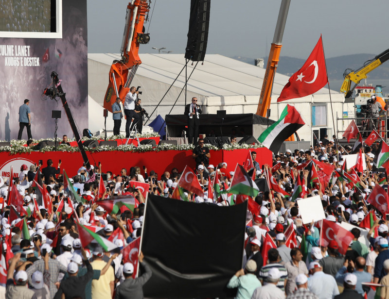 Major Rally Held In Istanbul To Protest Killing Of Palestinians In Gaza
