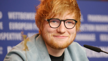 Ed Sheeran la o conferință de presă după un concert