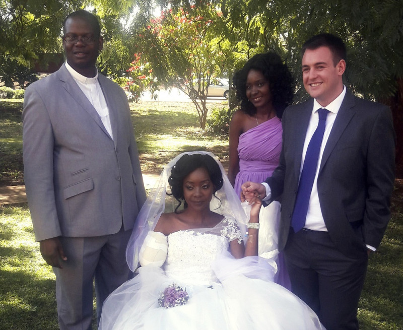 CORRECTION Zimbabwe Wedding After Crocodile Attack