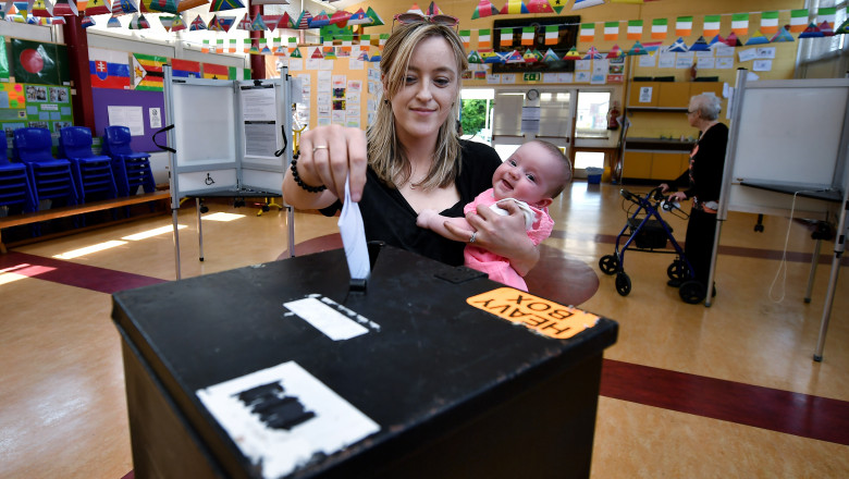 Voters Go To The Polls In Ireland's Abortion Referendum