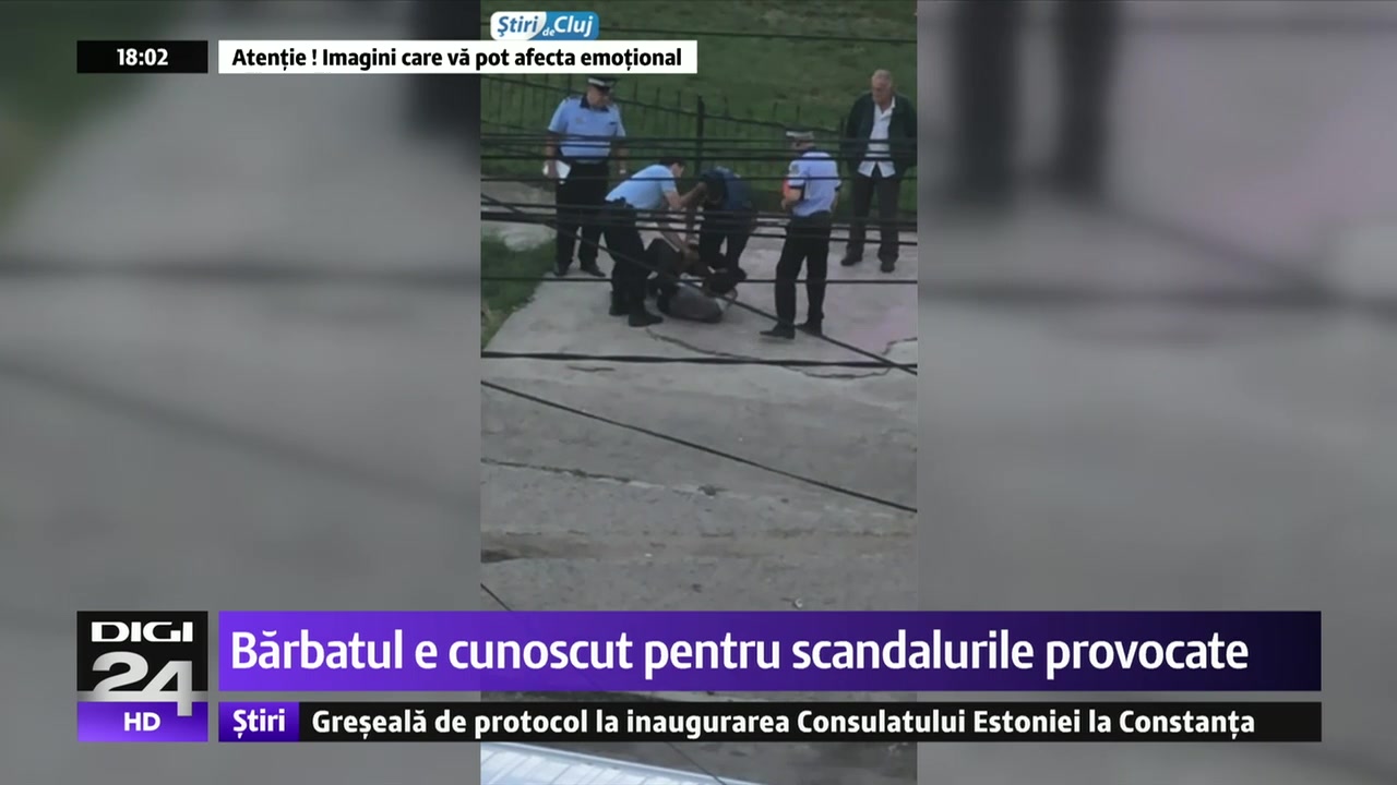 Video Arestare Brutală La Cluj Un Bărbat Este Pus La Pămant și
