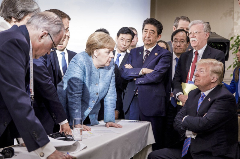 G7 Summit Trump Merkel