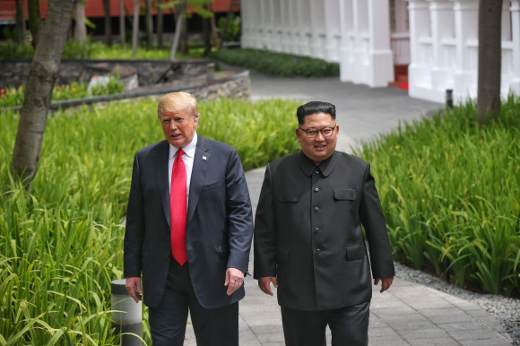 U.S. President Trump Meets North Korean Leader Kim Jong-un During Landmark Summit In Singapore