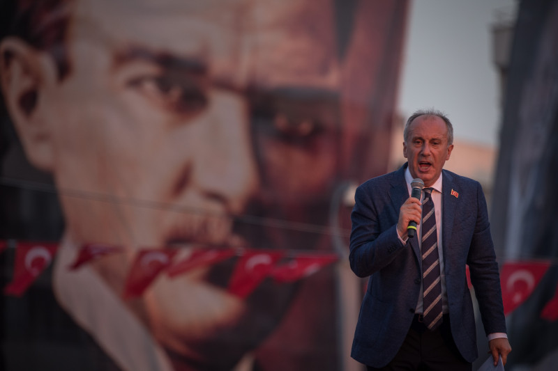 Turkey's Republican People's Party Candidate, Muharrem Ince, Holds Campaign Rally