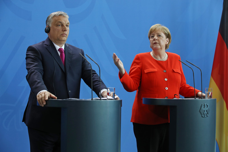 Viktor Orban Meets With Angela Merkel In Berlin