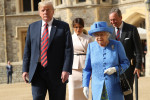 donald trump regina elisabeta marea britanie