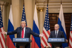 President Trump And President Putin Hold A Joint Press Conference After Summit