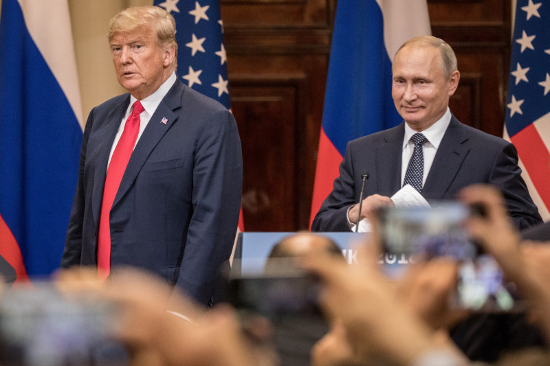 President Trump And President Putin Hold A Joint Press Conference After Summit