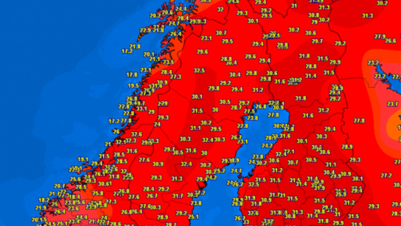 temperaturi peninsula scandinava