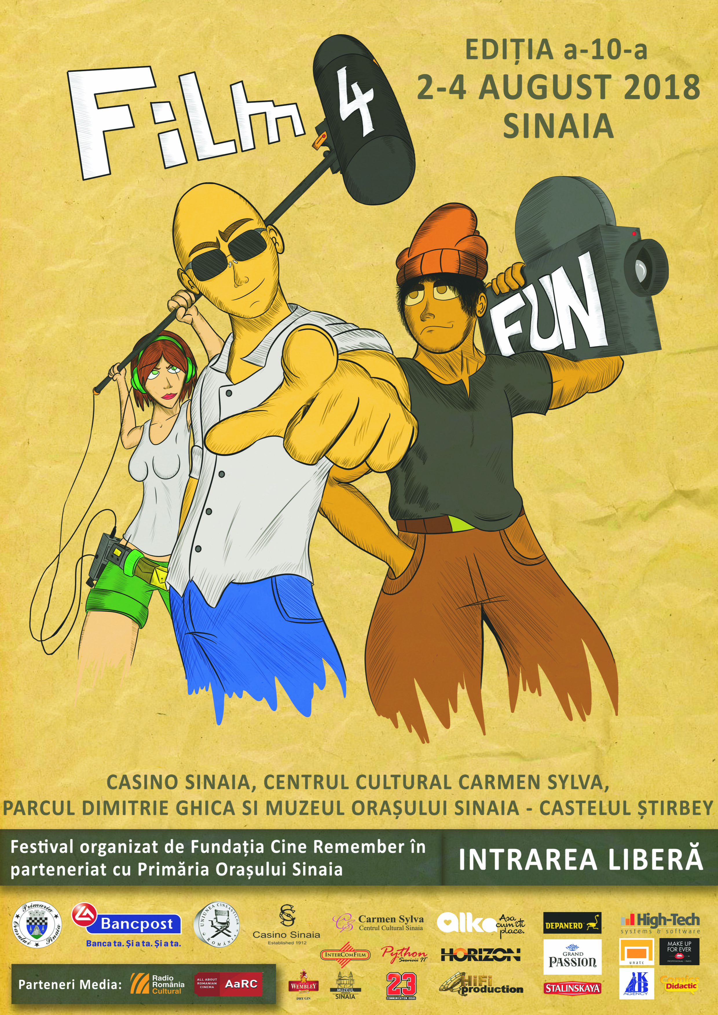 (P) Festivalul „Film 4 Fun” - filme, distractie si surprize la Sinaia