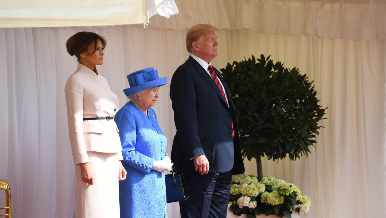US President Trump meets with Queen Elizabeth II