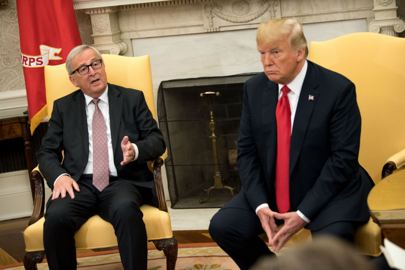 President Trump Meets With President of the European Commission
