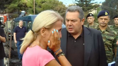femeie grecia ministru apararii incendii_captura