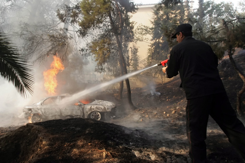 Wildfires Rage In Athens