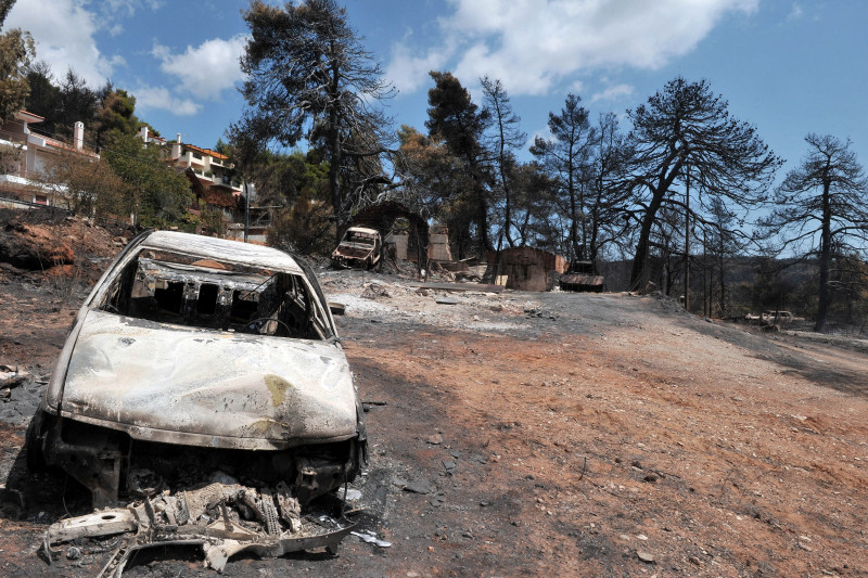 State of Emergency Declared As Wildfires Burn In Rural Athens