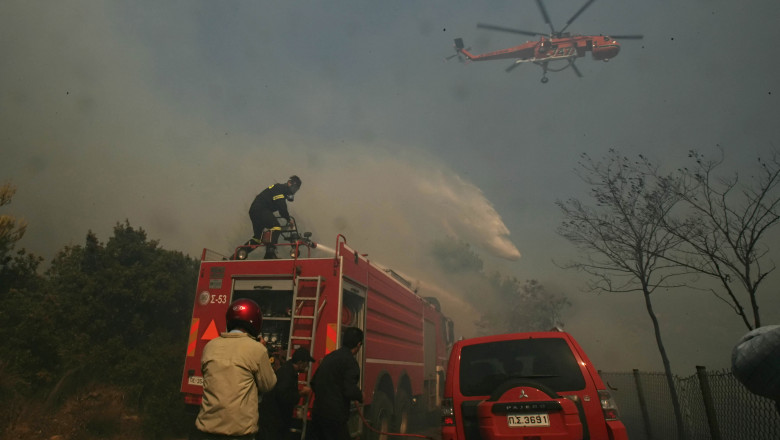 State of Emergency Declared As Wildfires Burn In Rural Athens