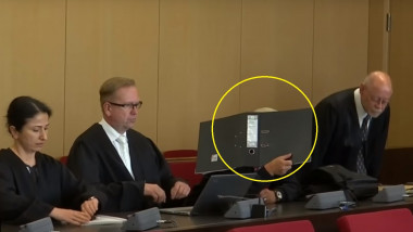 Ralf S., într-o captură video din sala de judecată.