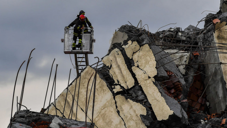 Morandi Highway Bridge Collapse in Genoa, Italy