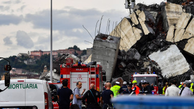 Morandi Highway Bridge Collapse in Genoa, Italy
