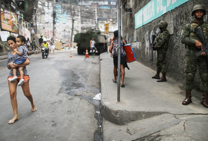 Army Troops Called In To Rio's Rocinha Favela To Quell Violence