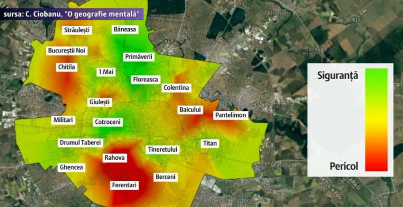 Harta Fricii Bucureștiului Zonele Surprinzătoare Unde Au Loc Cele