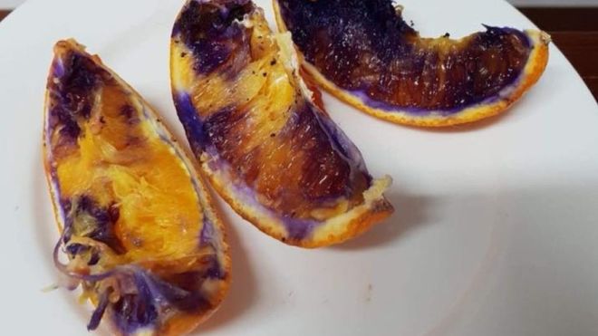 Misterul portocalei violet a fost dezlegat de cercetatori. Motivul pentru care fructul si-a schimbat culoarea