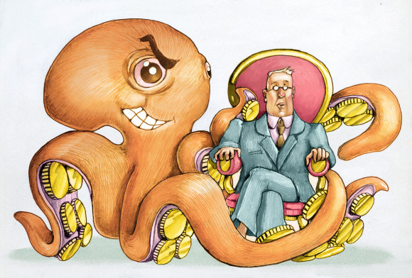 caracatita politician bani shutterstock_666076675