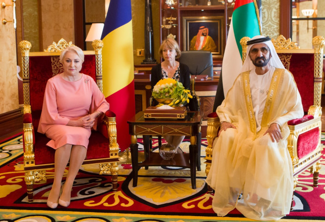Întrevederea prim-ministrului României, Viorica Dăncilă, cu Mohammed bin Rashid Al Maktoum, vicepreşedintele şi prim-ministrul Emiratelor Arabe Unite, conducătorul Emiratului Dubai (5)
