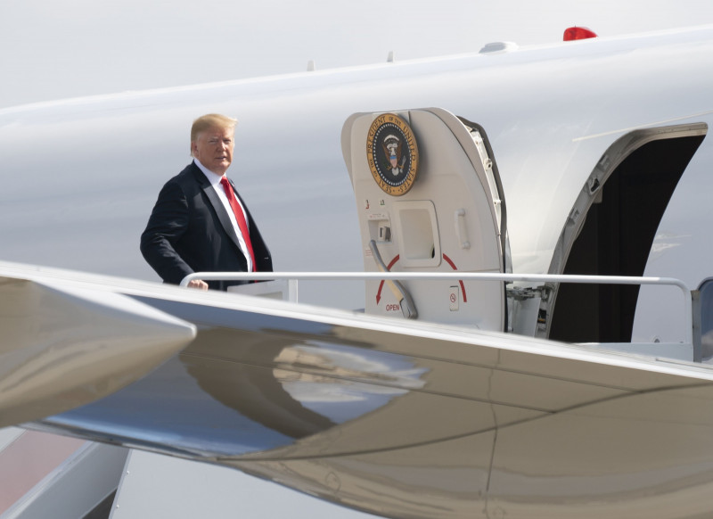 United States President Donald Trump Travels To Illinois, Missouri and Iowa