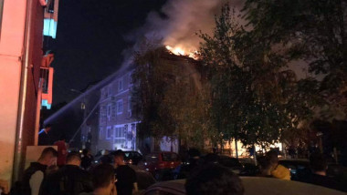 Incendiu la Hotelul Roma din Timisoara