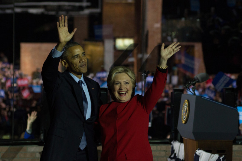 Barack Obama și Hillary Clinton