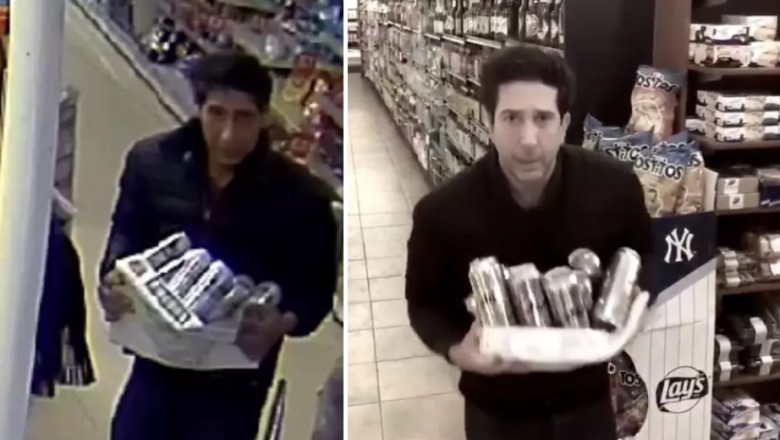 Actorul; David Schwimmer si sosia sa