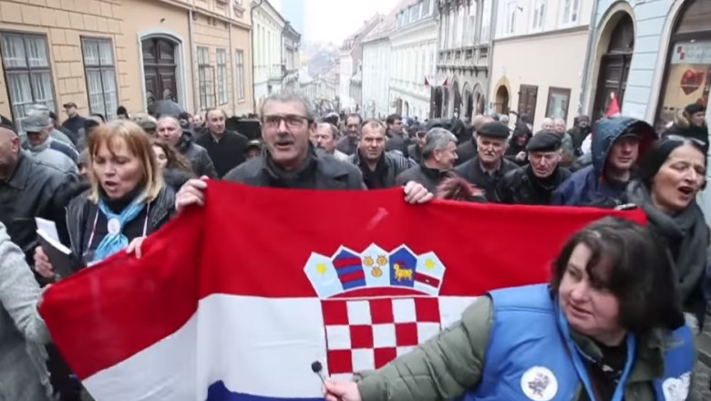 croatia protest pensie