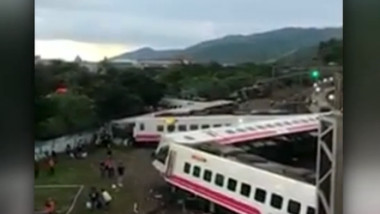 accident de tren in taiwan