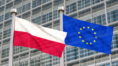 drapelele poloniei si uniunii europene