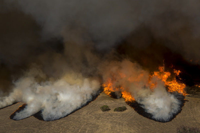 Fast-Spreading Hill Fire Forces Evacuations In California's Ventura County