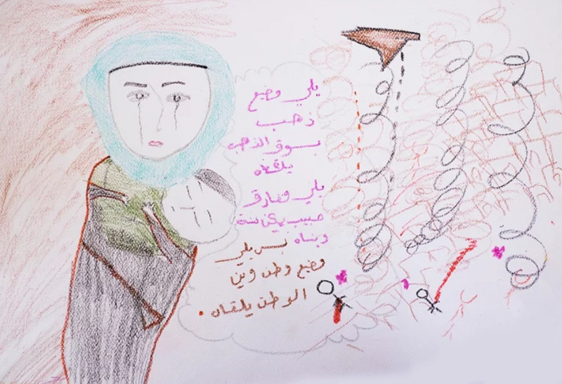 desene copii zone de conflict 5