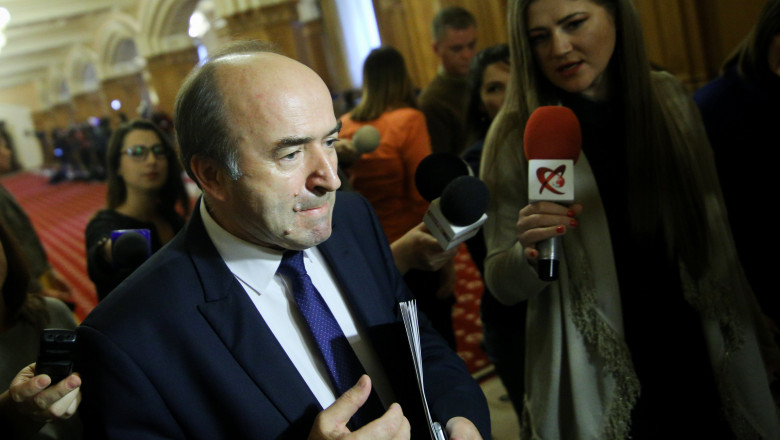 Tudorel Toader, la declarații după ședina PSD. Foto: InquamPhotos/George Călin
