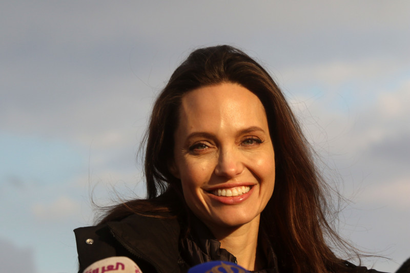 JOR: Angelina Jolie Visits Zaatari Refugees Camp