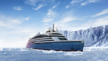 Navă polară construită cu tablă de la Galaţi