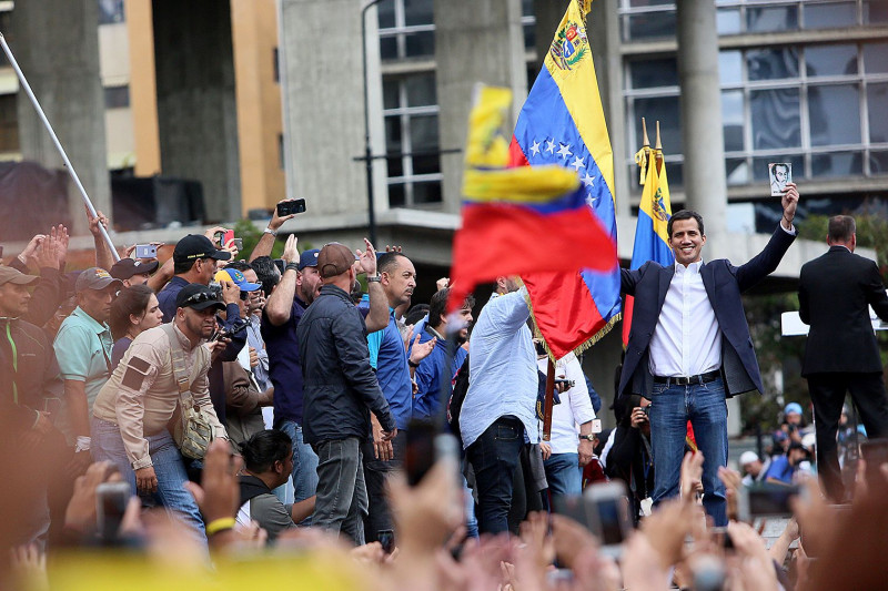Venezuelan Opposition Leader Declares Self Interim President