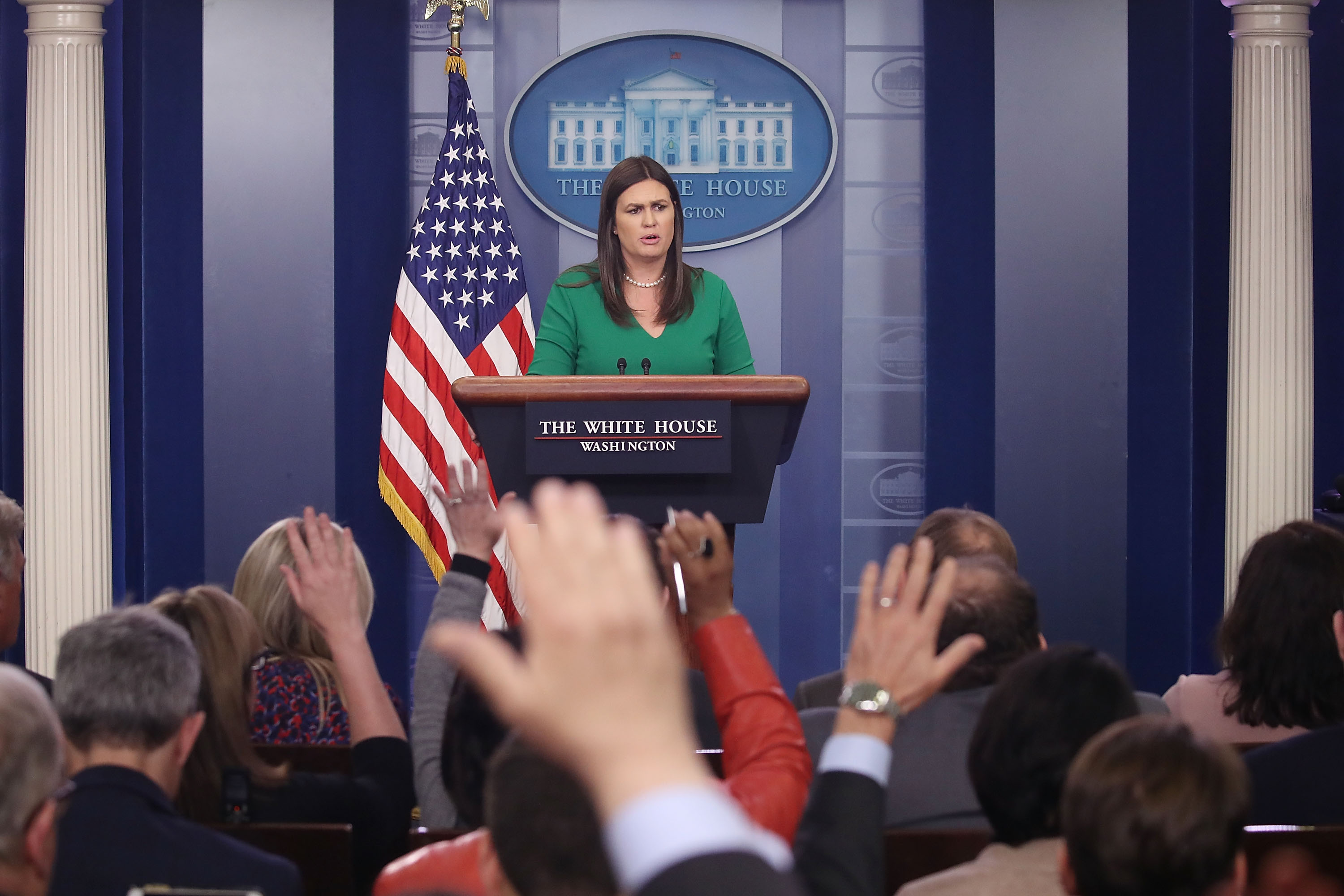 Donald Trump a suspendat briefing-ul de presa de la Casa Alba
